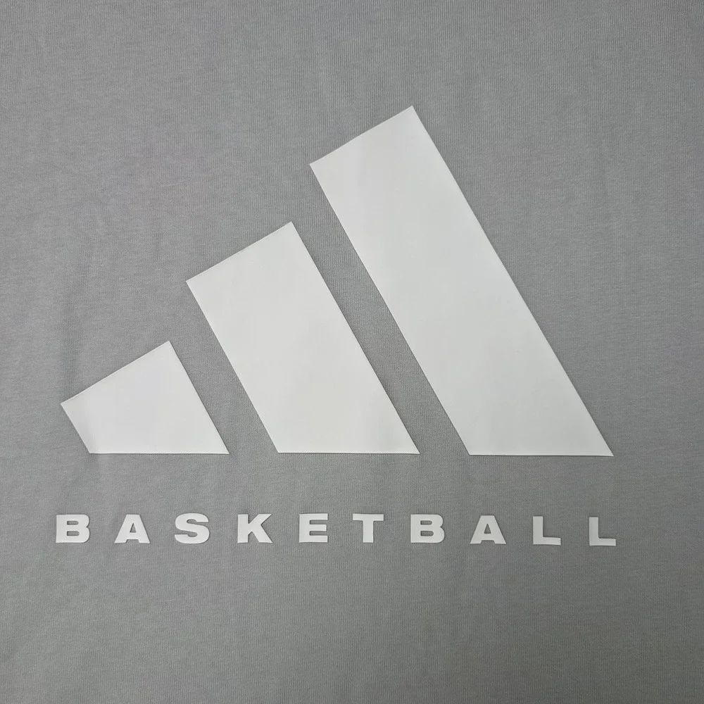 Adidas Basketball Sleeveless T Shirt Mens XL Metallic Gray Athletic Cutoff Top